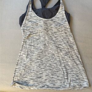 Lululemon Athletica Black and White Tank Top